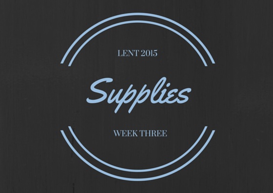 supplies - week 3