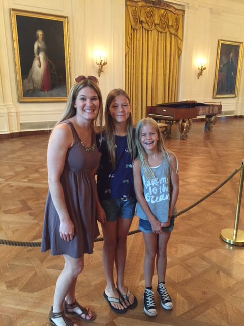 Me and the girls at The White House this summer