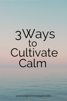 3 Ways to Cultivate Calm
