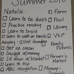 Summer To Do – 2010